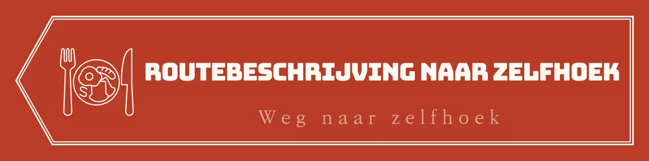 Eenvoudige, emotionele pijl-lay-outstijl in rood en lichtgeel met aanwijzingen naar de zelfhoek