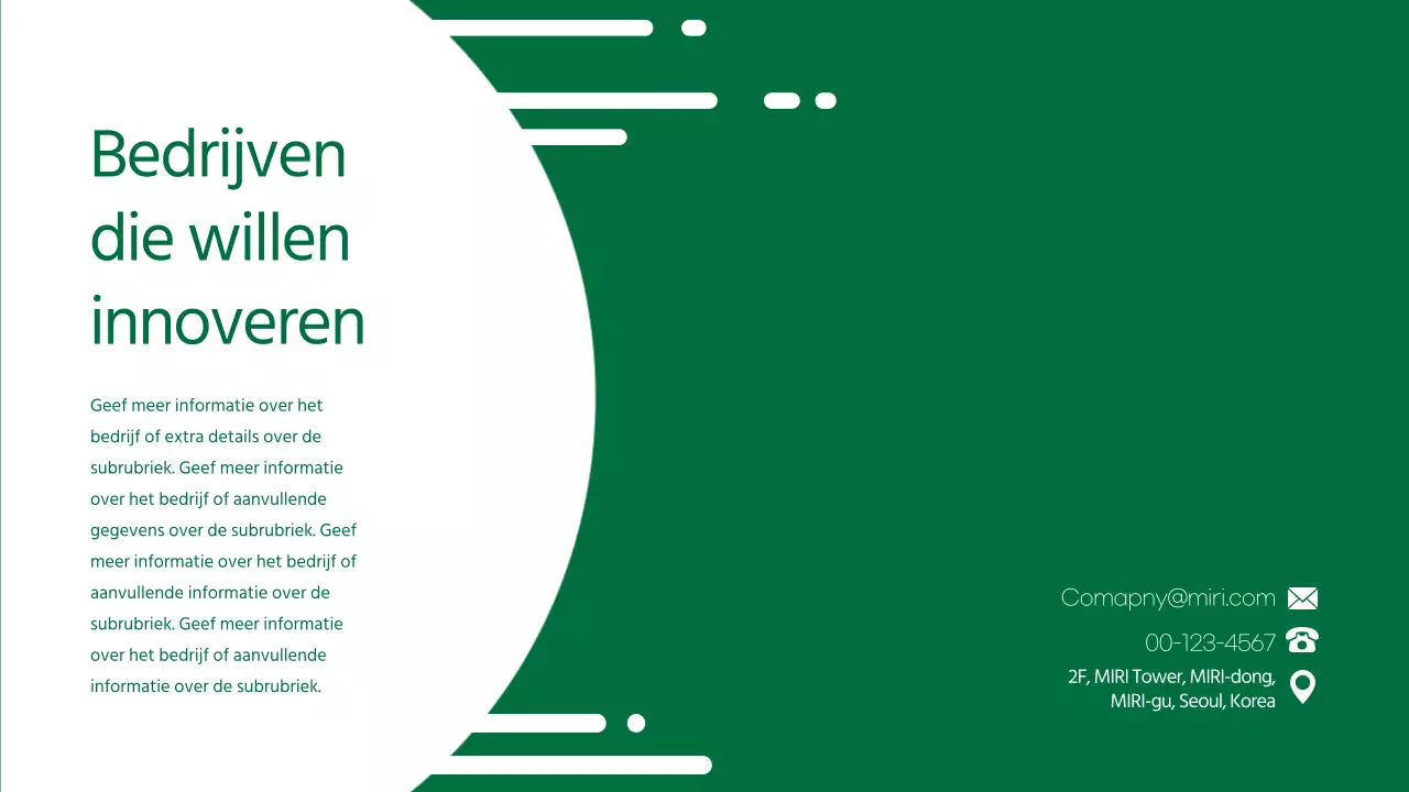 Groene, schone en sterke servicegids