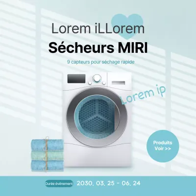 Appareils simples en bleu clair