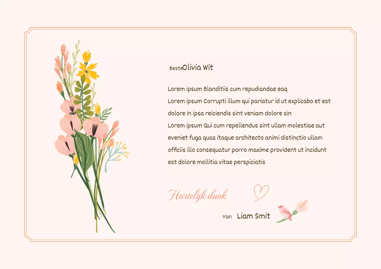 Bedankkaart voor lerarendag