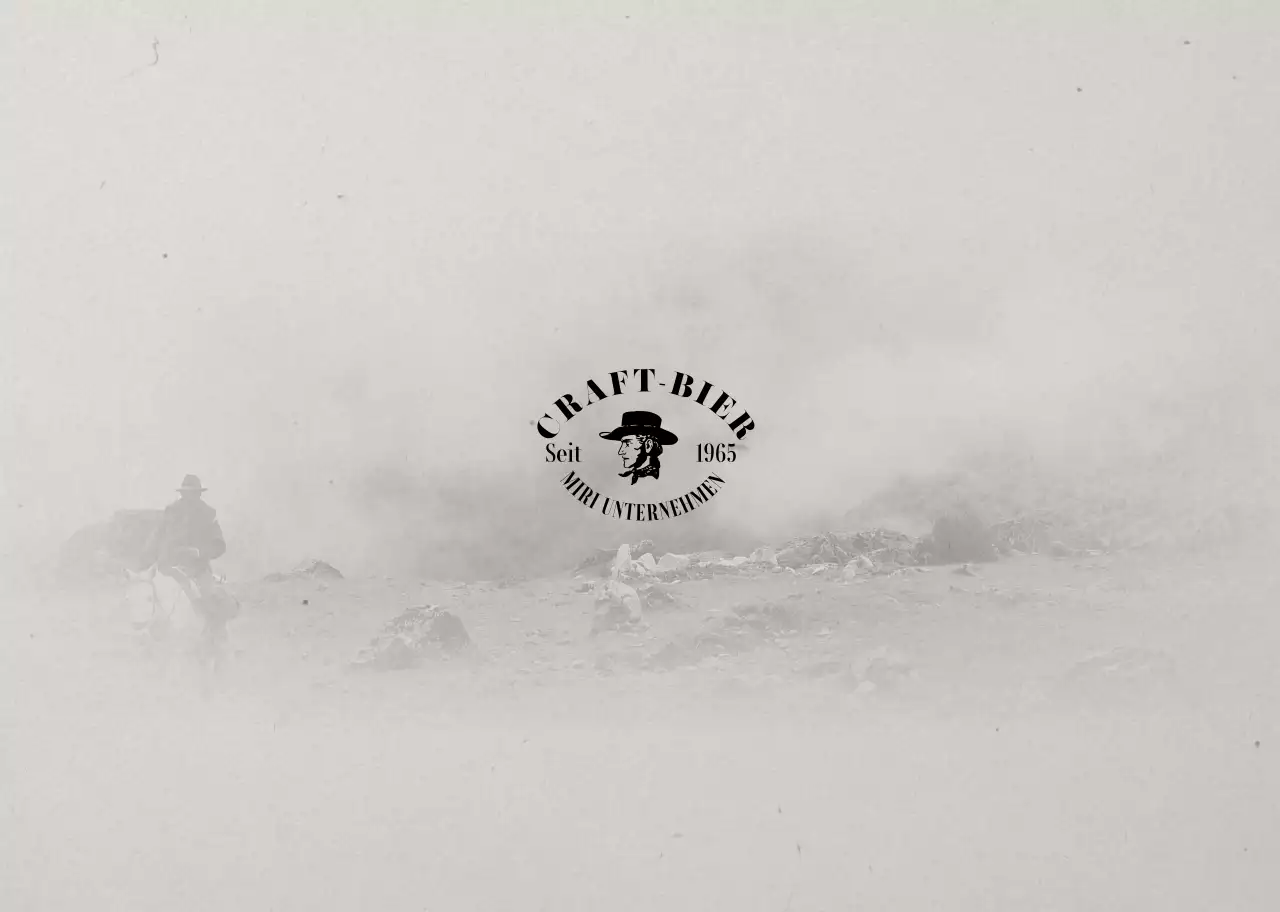 Retro-Konzept Spirituosen-Federband in Braun und Orange