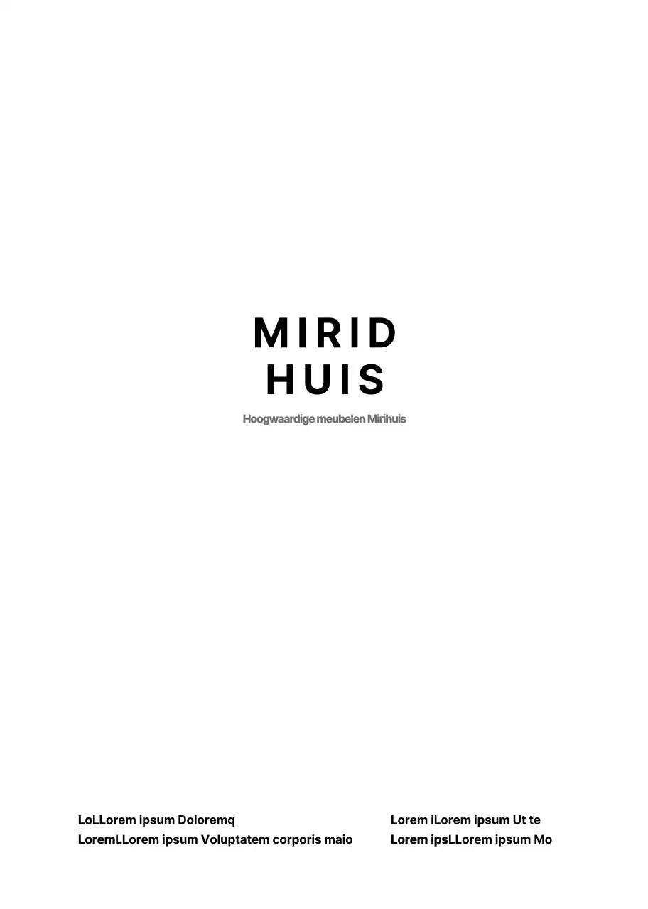 Wit Eenvoudig Meubilair Product Promotie Notitieboekje