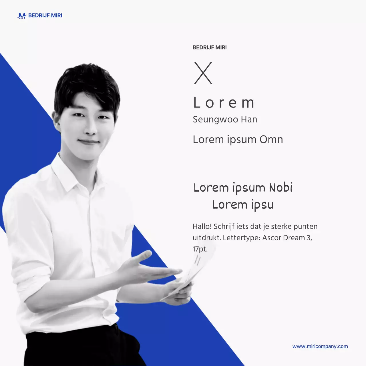 Blauwe visitekaartjes nieuws