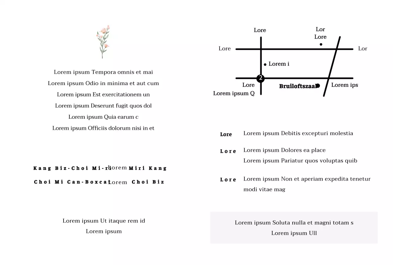Huwelijksuitnodiging met roze aquarel bloemillustratie