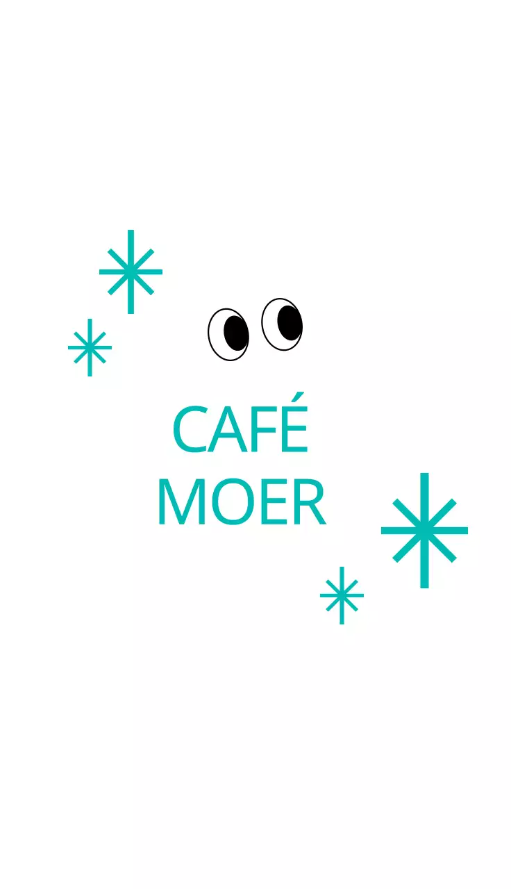 Cartão de visita gráfico turquesa simples para um café