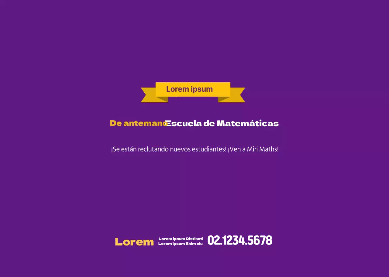 Bonito cuadernillo escolar morado encuadernado en primavera