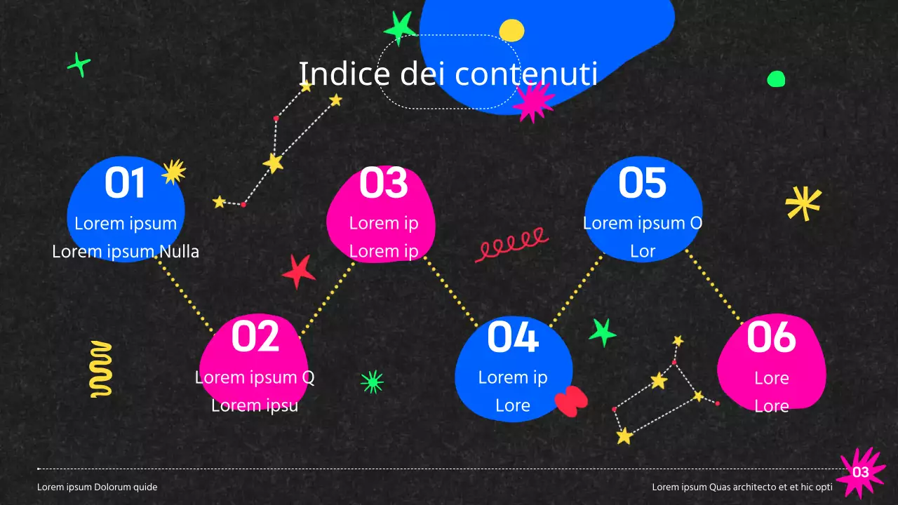 Osservatorio colorato Via Lattea Costellazioni su sfondo nero Risorse didattiche