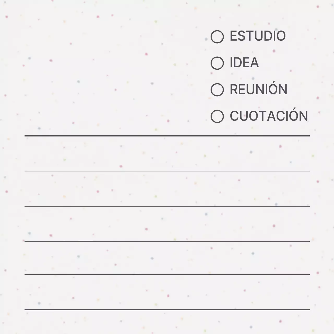 Estilo de puntos de guijarros de colores para merchandising personal