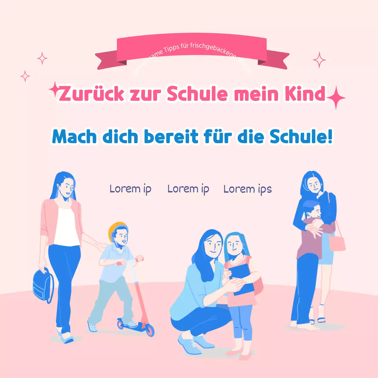 Tipps für den Schulanfang in Rosa und Blau