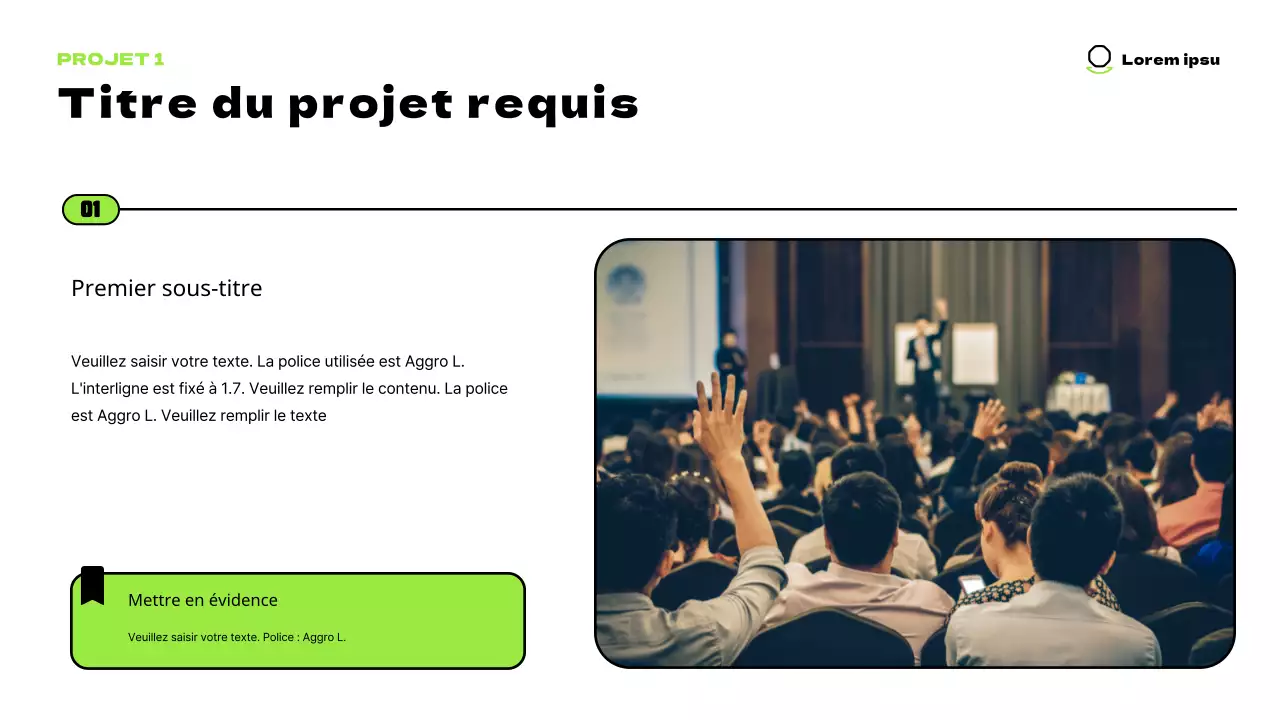 De jolis personnages en chartreuse et une mise en page épurée