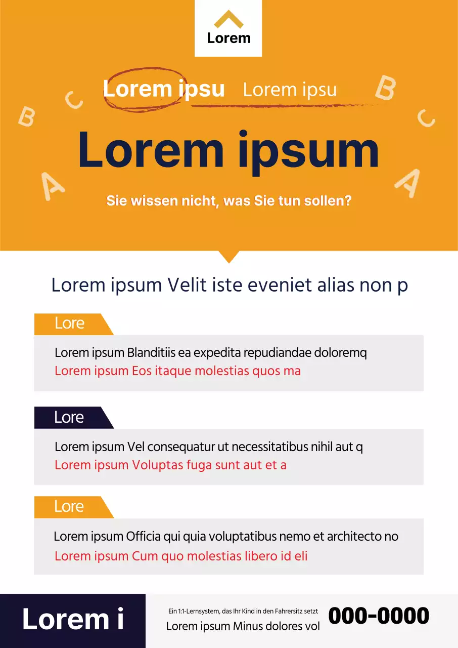 Werben Sie für Ihre Schule in gelben Buchstaben