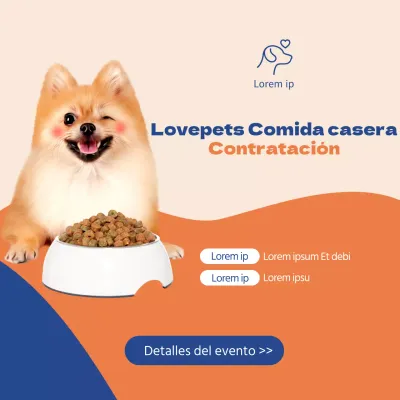 Orange Blue Love Pet Handmade Food Trial GroupPeriodo de ContrataciónEvento de Anuncio de GanadorSaber más