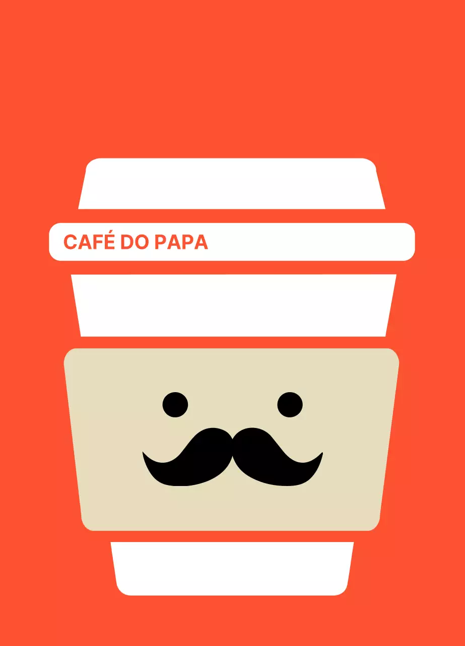 Porta-chaves acrílico para café em chávena de papel branco