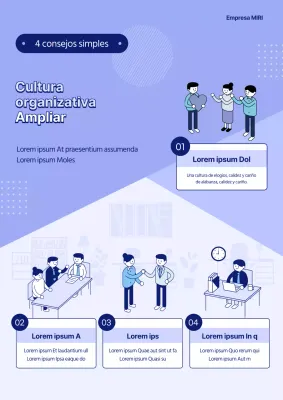 Cartel de mejora de la cultura azul