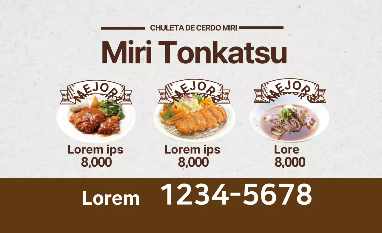 La fotografía marrón pone de relieve el tonkatsu vintage de los restaurantes