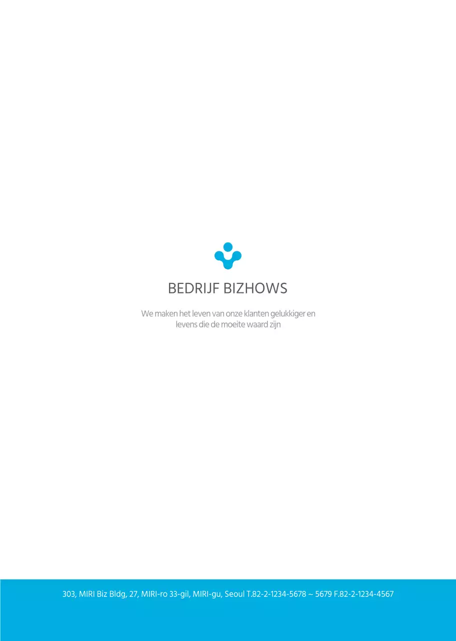 Eenvoudig bedrijf in lichtblauw en grijs