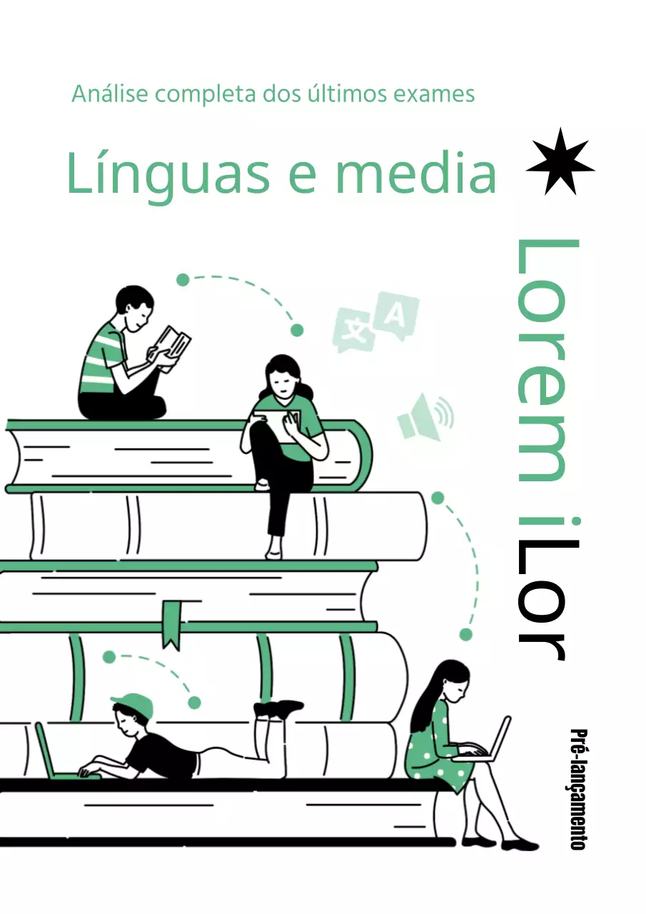 A capa do livro SAT Language tem um esquema de cores verde simples.