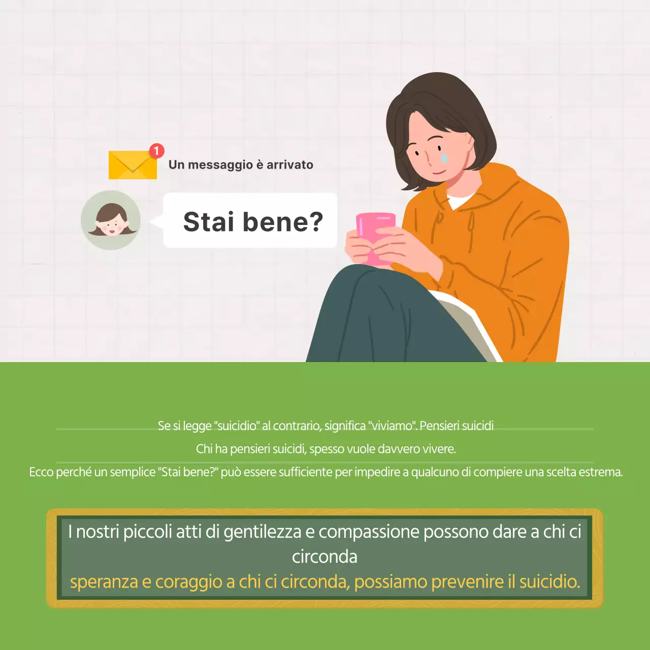 Duclass Giornata mondiale per la prevenzione del suicidio CardNews Design