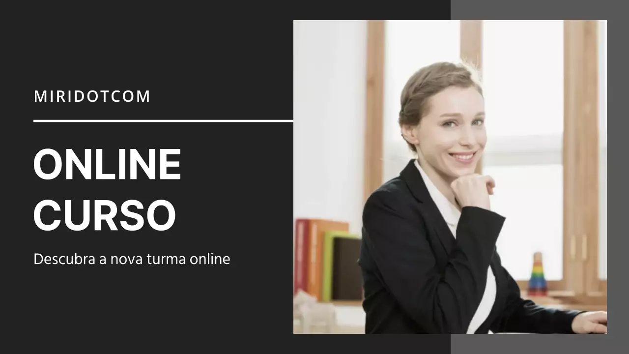 Um curso em linha simples e limpo em preto e cinzento