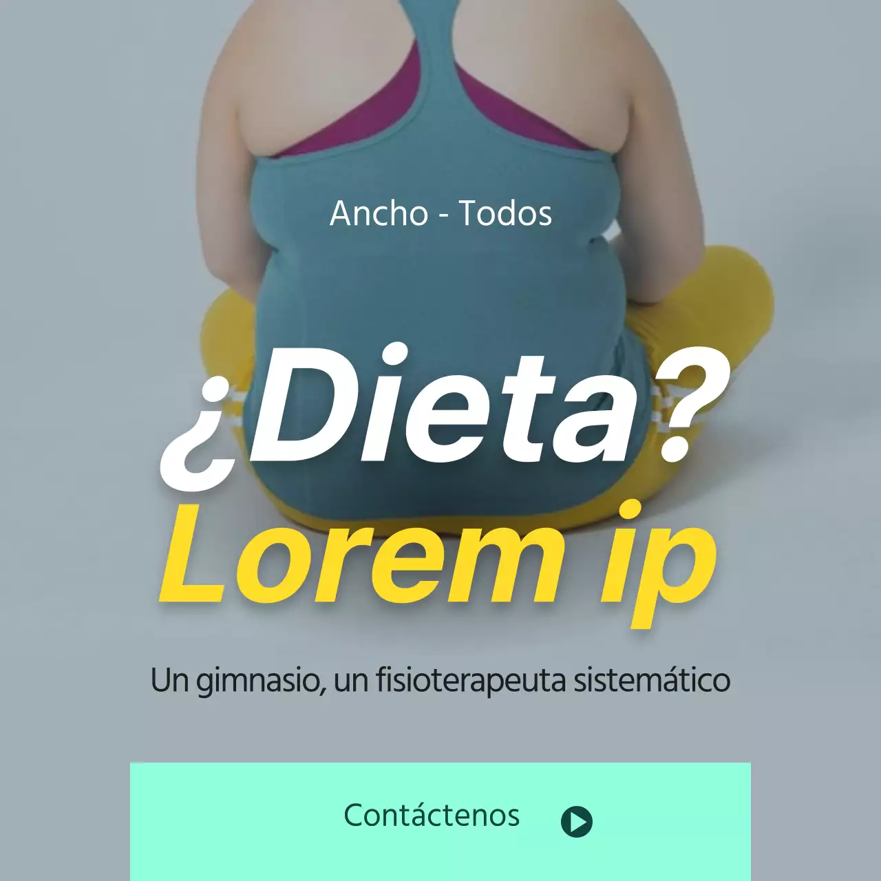 Utiliza fotos amarillas y verdes para promocionar tu dieta