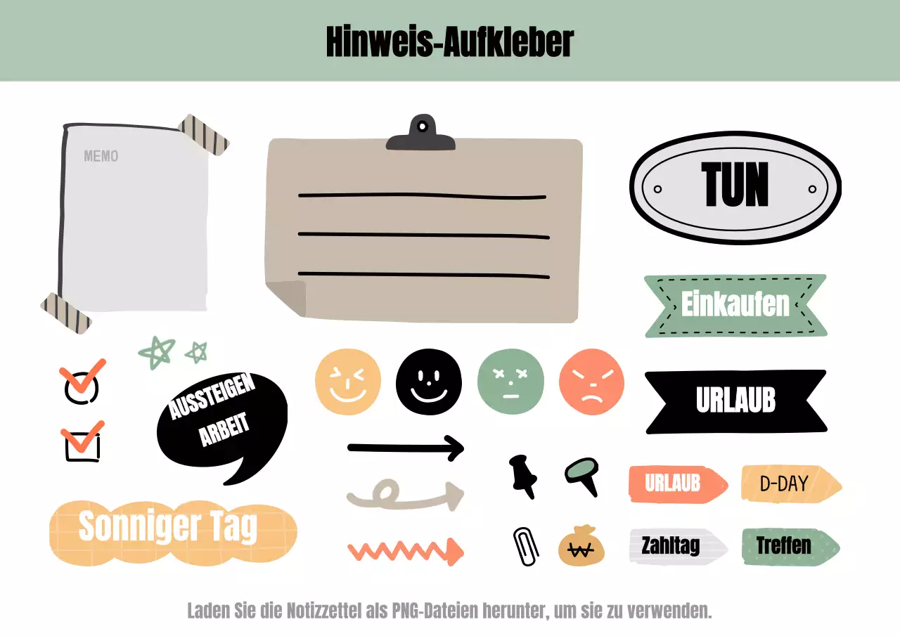 Niedlichen Stil Büroangestellte Konzept Tagebuch Aufkleber