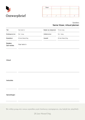 Een strak, wit en beige ontwerp