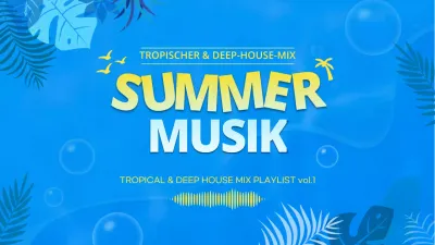 Vorschaubild einer Wiedergabeliste mit tropischen Sommersongs, die an den blauen Ozean erinnern