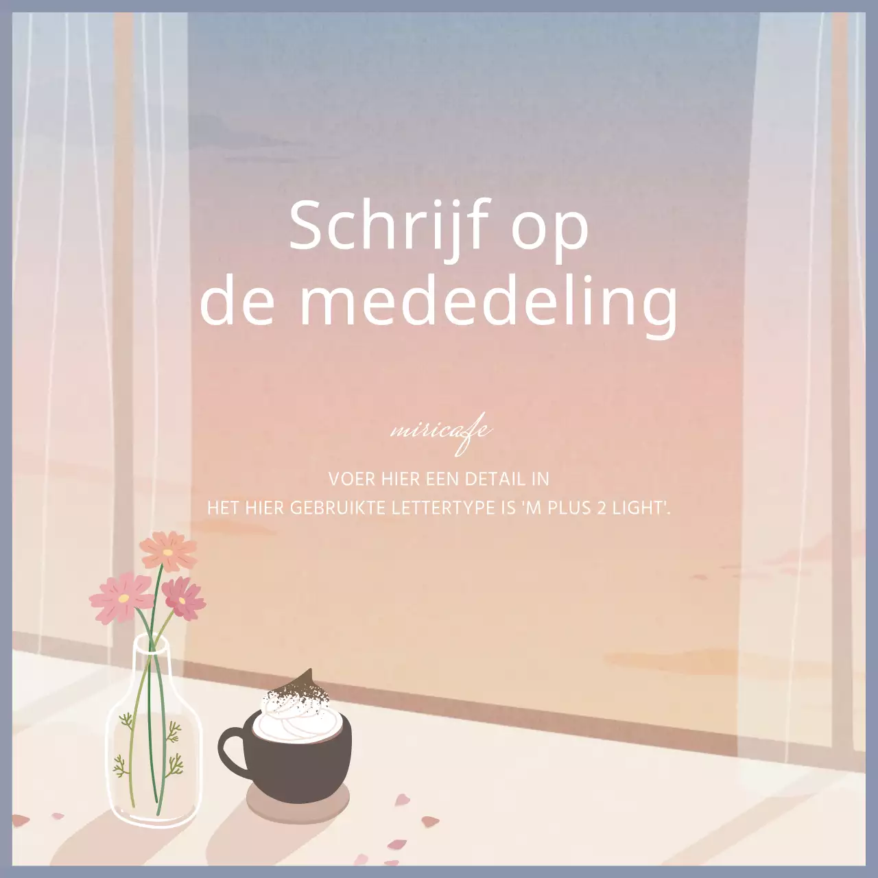 Een cafégids met sentimentele illustraties in pastelkleuren