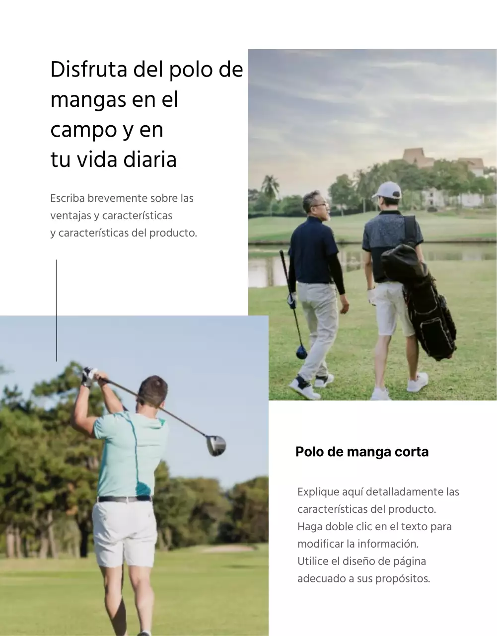 Más información sobre ropa de golf sencilla y moderna