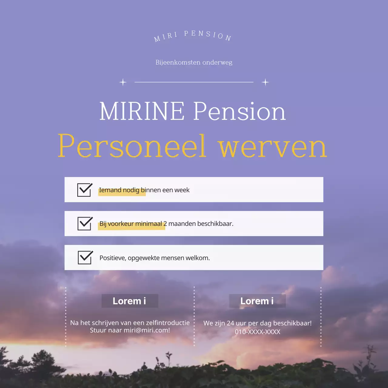 Bestemming pension in Jeju Island met een emotionele en rustgevende landschap fotografie achtergrond in blauw en geel