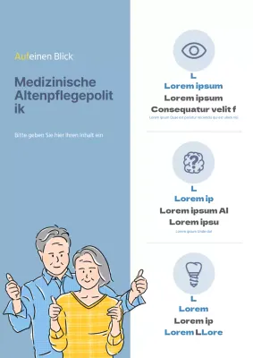 Blaues Informationsblatt zur Altenpflege