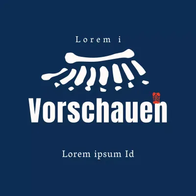 Marineblauer Feinkostaufkleber