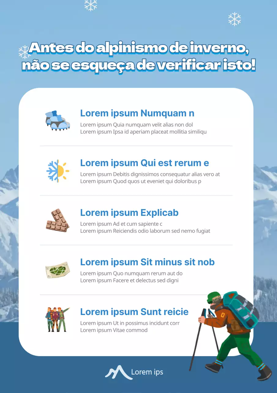 Dicas de caminhadas de inverno nas montanhas do Blue's in-post