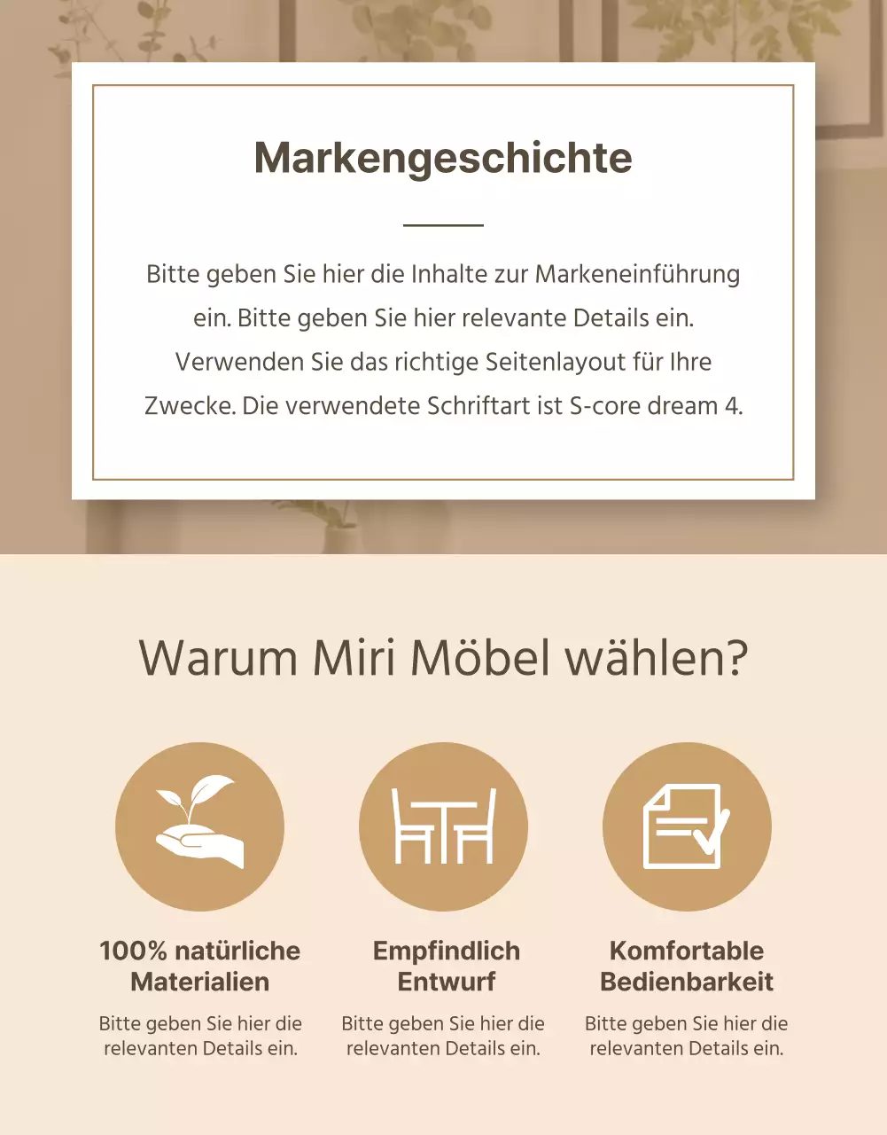 Emotionale Innenräume in Braun Detailseite