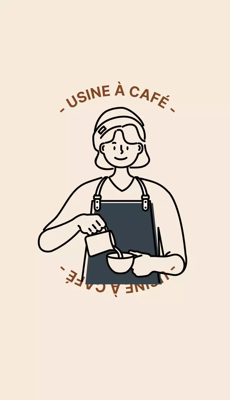 Carte de visite d'un café barista