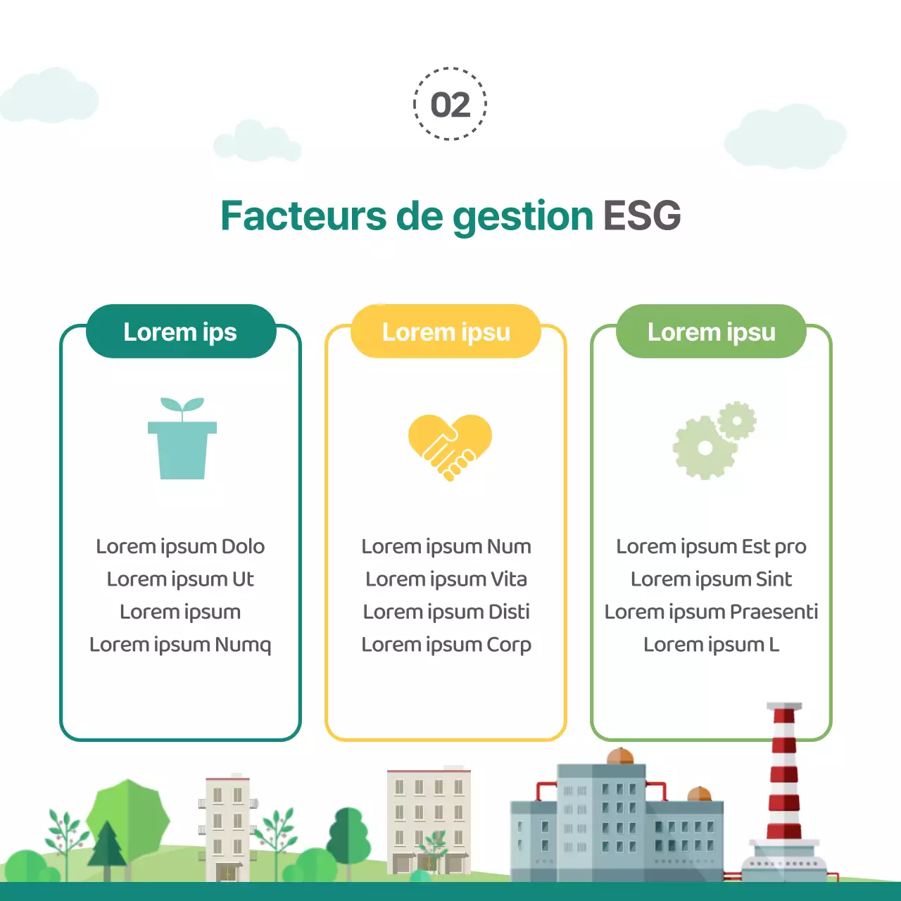 Mise en valeur des illustrations vertes Introduction à la gestion ESG