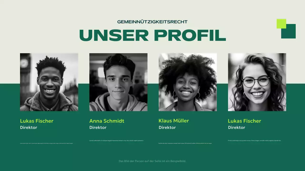 grün modern gemeinnützige Anzeige