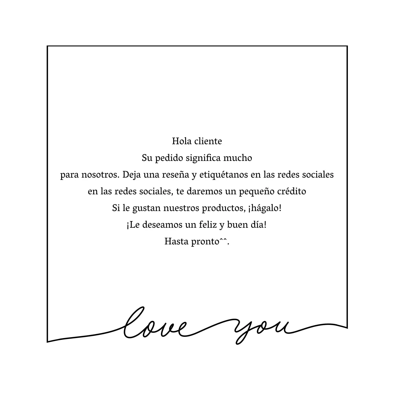 Simple y emotivo marco manuscrito concepto entrega nota de agradecimiento