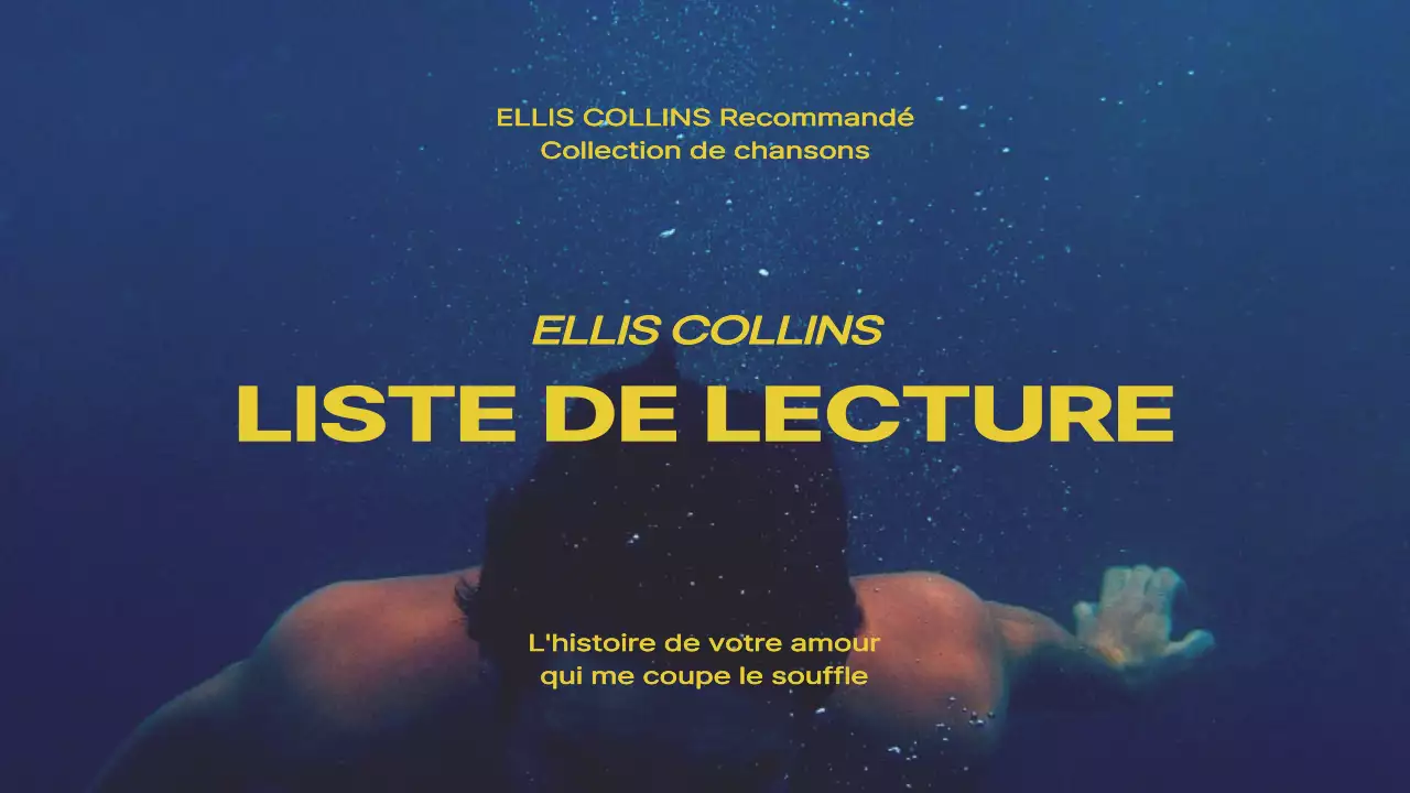 Liste de lecture jaune d'inspiration rétro