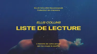 Liste de lecture jaune d'inspiration rétro