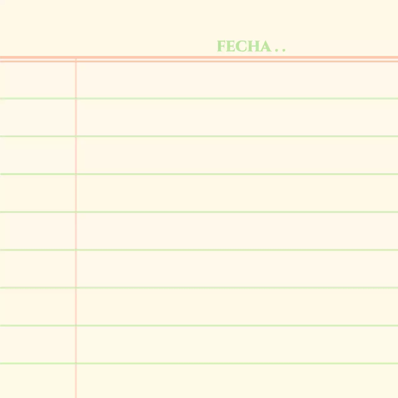 Mercancía personalizada en amarillo rojo verde limpio concepto de nota