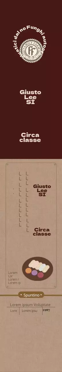 Set regalo caffè semplice con logo in marrone