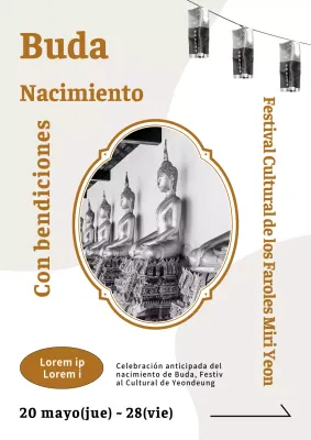 Diseño monótono en marrón y blanco y negro para promover la contratación de personal de cafetería