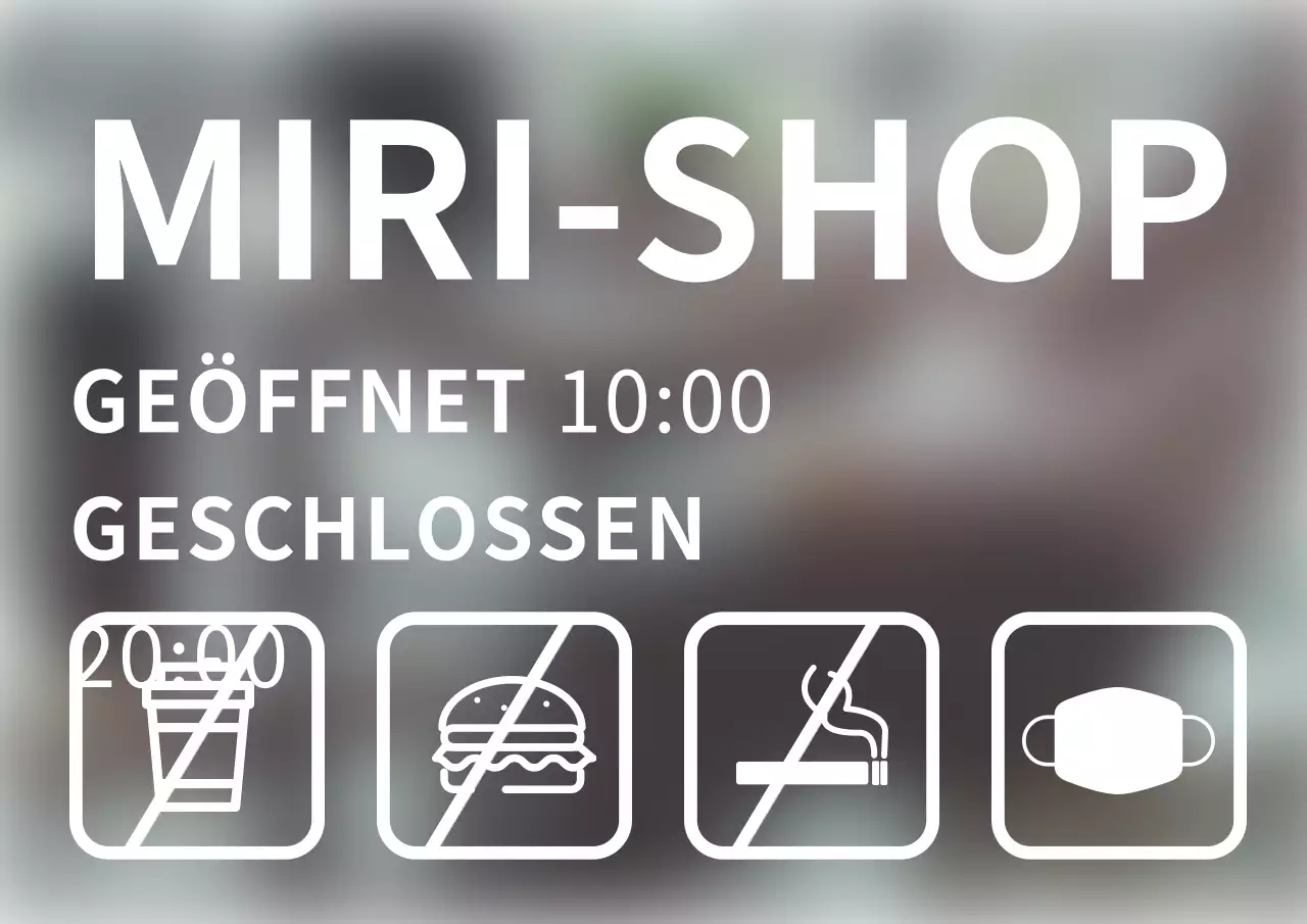 Einfaches weißes Ladenbeschriftungspapier