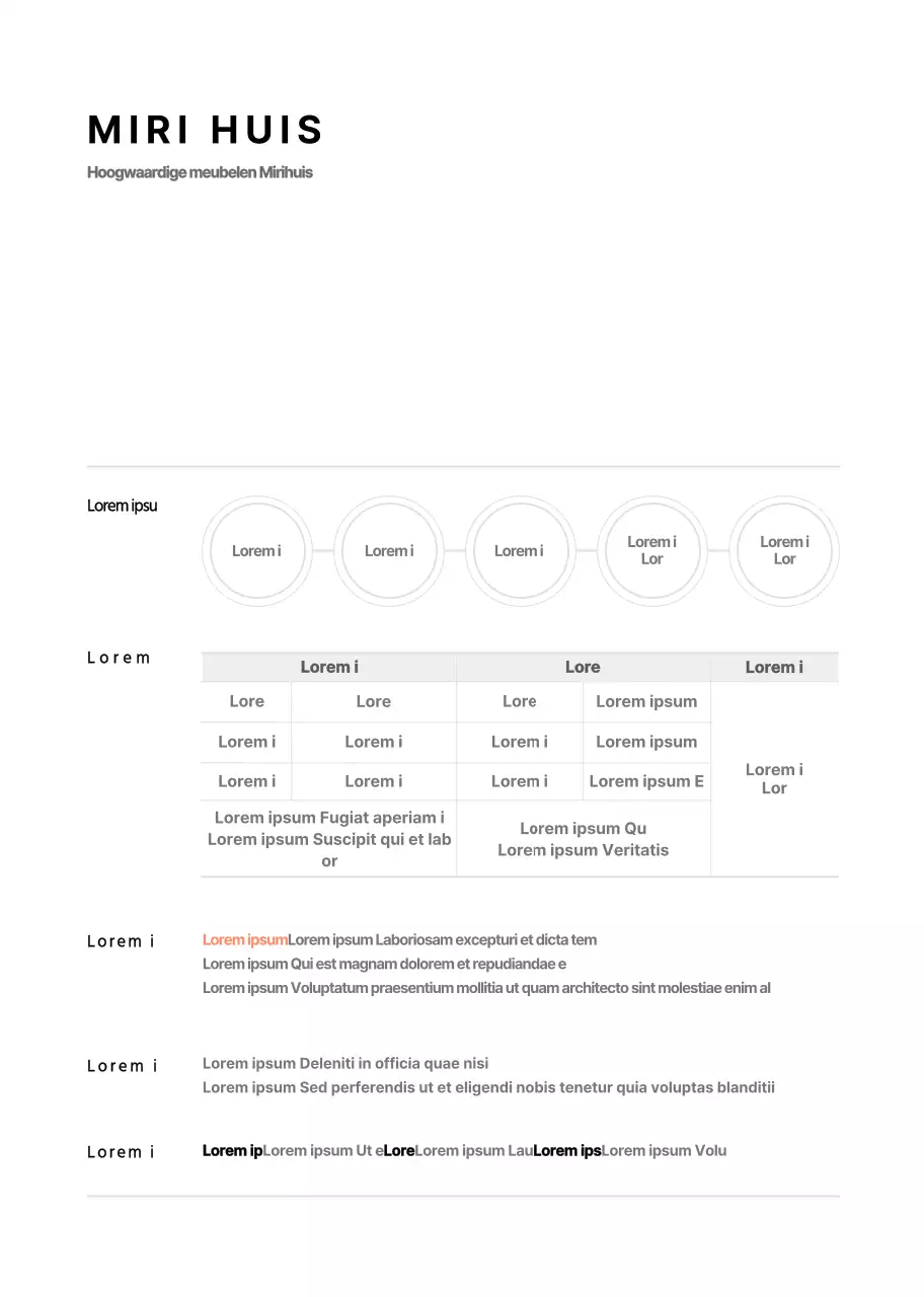 Wit Eenvoudig Meubilair Product Promotie Notitieboekje
