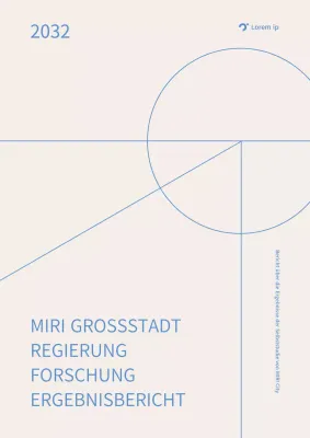 Basic Line Berichtsmappe in Beige und Blau