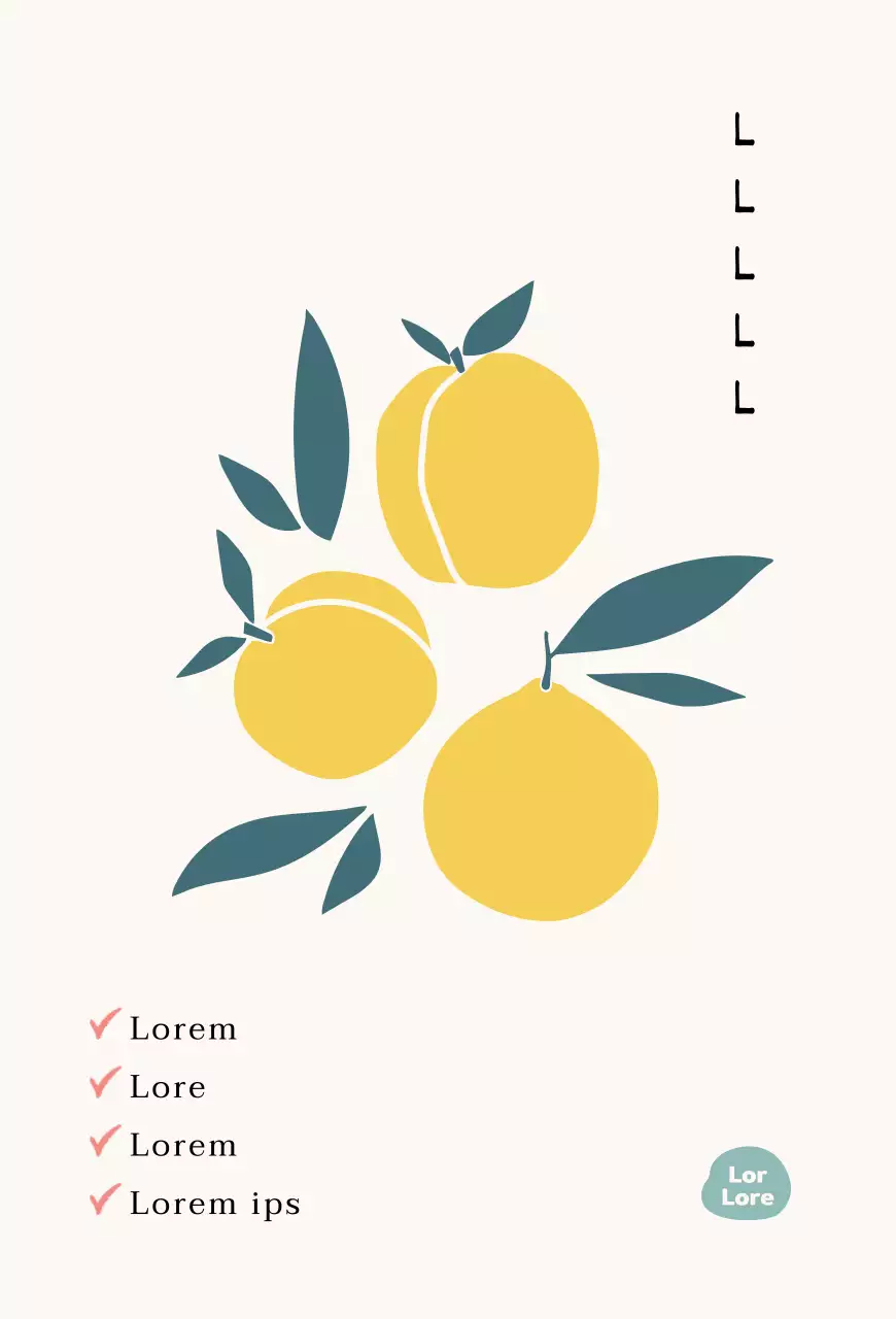 Geïllustreerde citronella ansichtkaart