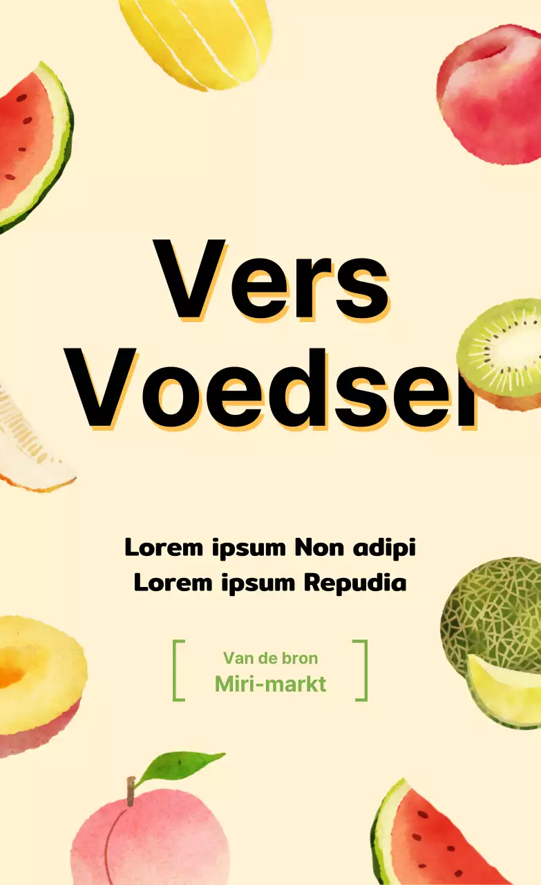 Geïllustreerde Stickers Vers Voedsel