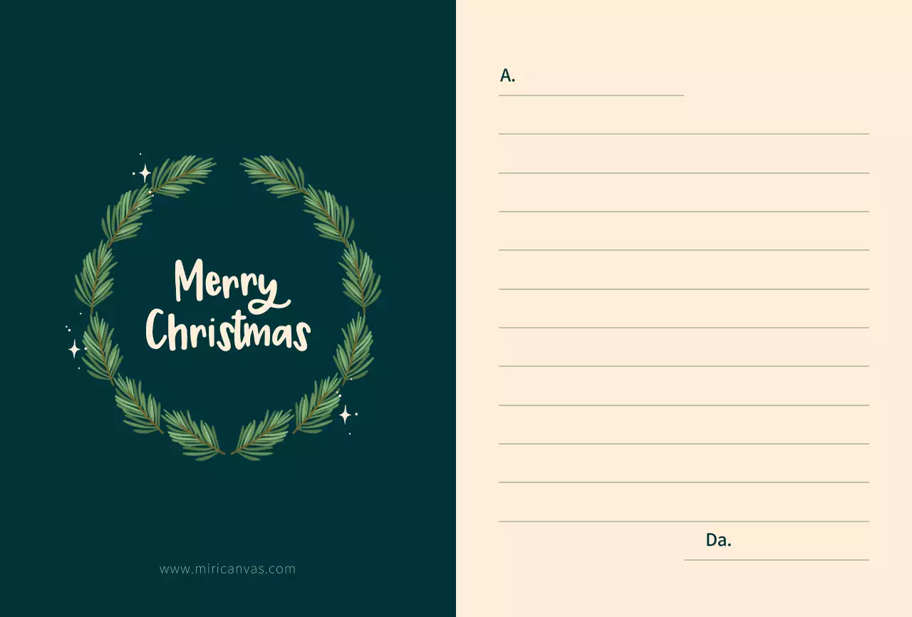 Concetto di illustrazione della festa di Natale in verde e giallo chiaro