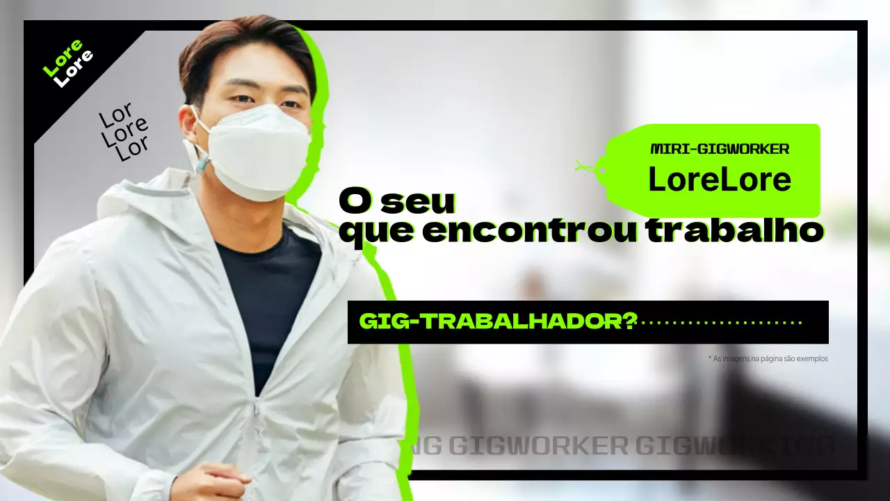 Entrevista com uma trabalhadora em magenta e preto